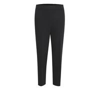 Kaffe Women's Trousers Cropped Length Elastic Waist Regular Fit Pockets Pantalones, Black Deep, 44 De Las Mujeres
