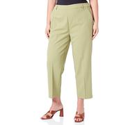 Kaffe Women's Trousers Cropped Length Elastic Waist Regular Fit Pockets, Pantalones De Las Mujeres, Mosstone,