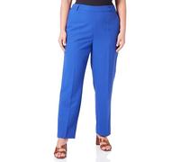 Kaffe Women's Trousers High-Waisted Elastic Waistband Cropped Length Regular Fit, Pantalones De Las Mujeres, Clematis Blue,