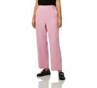 Kaffe Women's Trousers High-Waisted Elastic Waistband Cropped Length Regular Fit, Pantalones De Las Mujeres, Pink Frosting,