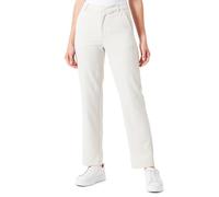Kaffe Women's Trousers Regular Fit Zipper Fastening Cropped Length Straight Legs, Pantalones De Las Mujeres, Antique White,