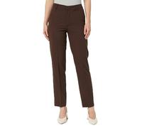 Kaffe Women's Trousers Regular Fit Zipper Fastening Cropped Length Straight Legs Pantalones, Java, XS De Las Mujeres