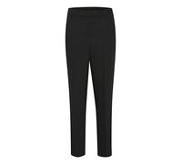 Kaffe Women's Trousers Suit Pants Slim Fit Full Length High Waist Pockets, Pantalones De Las Mujeres, Black Deep,
