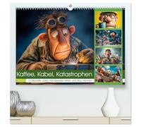Kaffee, Kabel, Katastrophen (hochwertiger Premium Wandkalender 2026 DIN A2 quer), Kunstdruck in Hochglanz: Dieser Handwerker-Humor-Kalender bringt mit ... auf die Baustelle oder in die Werkstatt.