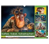 Kaffee, Kabel, Katastrophen (Wandkalender 2026 DIN A3 quer), CALVENDO Monatskalender: Dieser Handwerker-Humor-Kalender bringt mit witzigen Cartoons, ... auf die Baustelle oder in die Werkstatt.