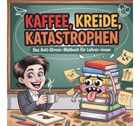 Kaffee, Kreide, Katastrophen - Das Anti-Stress-Malbuch für Lehrer-innen: Geschenkbuch für Lehrer und Lehrerinnen, lustiges Ausmalbuch mit frechen Sprüchen