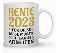 Kaffeebecher24 - Regalos para el inicio de la jubilación - Taza para jubilación como agradecimiento - Pensiones, jubilación, despedida, cumpleaños - (Trabajo largo)
