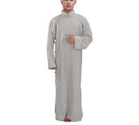 Kaftan - Bata de casa para hombre, kimono, camisón para hombre, bata musulmana, ropa de oración, ropa de oración, camisón largo para dormir Ramadán, ropa musulmana, camisón árabe para hombre, manga