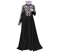Kaftan Musulmana De Oración para Mujer Manga Larga Suelto Abaya Musulmana Kaftan Burqa Mujer Oriente musulmán Trajes para Eid Ramadán Vestido De Oración Largo Hijab Abaya Mujer Musulmana
