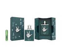 Kafu Al Nasr Eau de Parfum 100 ml, Perfume Árabe para Hombre de Larga Duración, Incluye Atomizador Recargable, Fragancia Almizcle Amaderado Floral con Notas Acuosas, Jengibre y Coco (Kafu Al Nasr)