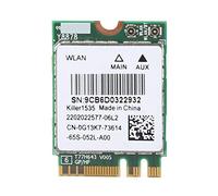 Kafuty Tarjeta de Red inalámbrica para Juegos para Killer Wireless-AC 1535 Banda Dual (2.4 GHz y 5 GHz) 802.11ac NGFF M.2 867Mbps Bluetooth 4.1 Tarjeta de Red