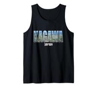 Kagawa Japón Kagawa City Establecido diseño Vintage Camiseta sin Mangas