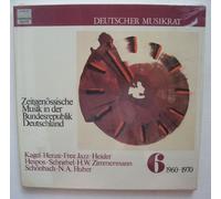 Kagel, Henze, Free Jazz, Heider, Hespos, Schnebel, H.W. Zimmermann, Schoenbach, N.A. Huber - Zeitgenoessische Musik in der Bundesrepublik Deutschland Vol. 6 1960 - 1970. Kagel, Henze, Free Jazz, Heider, Hespos, Schnebel, H.W. Zimmermann, Schoenbach, N.A. Huber Stereo