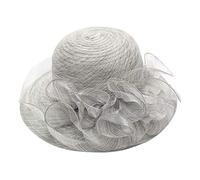 kaGeneric267.13 - Tocado de té para mujer, gorro de novia, gorro de recuperarse (gris claro, talla única)