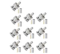 Kagni Conector BNC Macho Crimpado para Cable Coaxial RG58 (10 piezas)