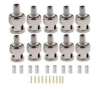 Kagni Conector BNC Macho Crimpado para Cable coaxial RG59 (10 piezas)