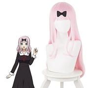 Kaguya-Sama Love Is War Chika Fujiwara Peluca De Cosplay Para Mujer Pelo Sintético De Niña 60 Cm De Largo Recto Anime Porque Fiesta Peluca Rosa