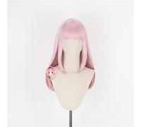 Kaguya-Sama: Love Is War Fujiwara Chika Women Pink Long Wig Cosplay Disfraz Pelucas de fiesta sintéticas resistentes al calor C-367