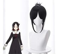 Kaguya-sama Love is War Kaguya Shinomiya Pelucas de Cosplay Pelo sintético negro resistente al calor Perucas Disfraz de Halloween Peluca Anime
