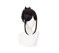 Kaguya-sama:Love is War Shinomiya Kaguya Cosplay Black Wig Heat-resistant Fiber Hair + Wig Cap Party Role Play Girls Women