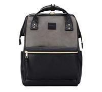 Kah&Kee Mochila Cuero Mujer Impermeable para Ordenador Portátil 15", Oficial para Trabajo y Viaje, Mochilas Casuales Para Mujer y Hombre.