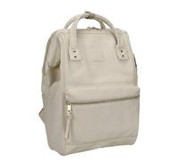 Kah&Kee Mochila de cuero para laptop para mujer, resistente al agua, bolsa de médico de cuero vegano para el trabajo, profesor, enfermera y viajes, Marfil, Large