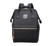 Kah&Kee Mochila de viaje de poliéster funcional antirrobo para computadora portátil escolar para mujeres y hombres, Negro II, L, Mochila de viaje