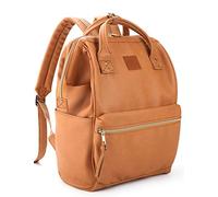 Kah&Kee Mochila Portátil Mujer de Cuero Sintético Impermeable - Ligera, Antirrobo y Multifuncional para Trabajo, Viaje y Uso Diario (15/16")