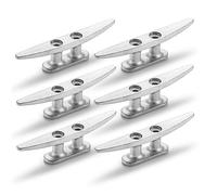 KAHACIYO Tacos de muelle de 4 pulgadas, tacos de barco 304 SS, paquete de 6 ganchos de pared con temática náutica, ideales para decoración marina, náutica