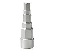 Kahaybeall Llave Escalonada Para Sanitarios y Radiadores 1/2" para Fontanería, Llave Multifunción de Montaje Escalonada, Herramienta Cuadrada Empotrada de paso con 5 escalones, Acero al Cromo Vanadio
