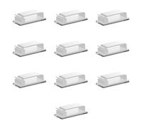 KAHDGSS 10 clips adhesivos de gestión de cables para PC, Ethernet, debajo del escritorio, hogar, alambre adhesivo