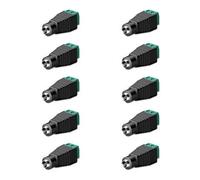 KAHDGSS 10 conectores de alimentación de 12 V CC a 24 V, 5,5 x 2,1 mm, diseño para aplicaciones electrónicas, fácil instalación, conectores de alimentación