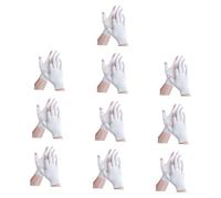 KAHDGSS 10 Pares De Cómodos Guantes De Algodón Manoplas Optimizadas Para Uso En Pantalla Táctil Con Dedos Abiertos Para Control En Entorno De Trabajo Guantes Protectores Sin Dedos