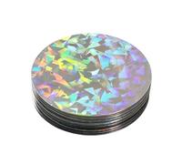 KAHDGSS 100 Piezas de Cubiertas de de patrón romántico, Capa Reflectante para decoración de, Regalos, Protectores de en Forma de corazón con película para Mascotas