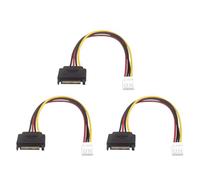 KAHDGSS 15PIN 15PIN Male A 4pin Extensión Femenina Cable De Alimentación La Computadora Muelle Suministro Disco Duro para Suministro PC