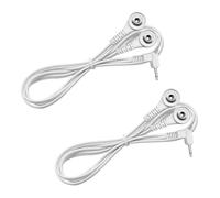 KAHDGSS 2 Piezas De Cable Adaptador TENS Conductividad 2 5 Mm 3. Enchufes En Ángulo para Doblar 3. Electrodos para Máquinas EMS Y Dispositivos Recuperación Cable Electrodo Núcleos Cobre
