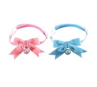 KAHDGSS 2 Piezas De Collar Disfraz Gato Año Nuevo Ropa Fiesta para Gatos Lazo Separable Accesorios Sesiones Fotos Cuello Mascotas Hechos