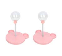 KAHDGSS 2 piezas de juguete de interacción para gatos, alimentador lento con fugas de alimentos, rompecabezas de bolas para estimulación mental y control de porciones, alimentador lento para gatos