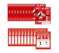 KAHDGSS 20 Pack Pet Alert Stickers High Visibility for Doors Stairs Adhesive Pet Safety Sign