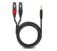 KAHDGSS 3.5mm Stereo To 3Pin Double Cable Auditory Mixer Connection Cord For Seamlessly Transfer Mixer Connection Cable