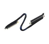KAHDGSS 64GBS Ancho Banda PCIe5.0 X16 Intrisores Izquierda Cable Extensión 180 Grados Conectores Placa Placa Placa para PC.