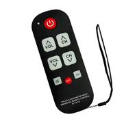KAHDGSS A-TV10 - Mando a distancia general impermeable con correa de cordón, fácil de usar para varios televisores, color negro, fácil de usar, control remoto para personas mayores