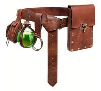 KAHDGSS Accesorio de disfraz de vikingos renacentistas, disfraz medieval de poción pirata, botella, correa de gancho, Halloween, renacimiento, cosplay, disfraz para hombre, f, M
