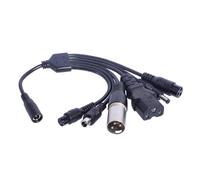 KAHDGSS Adaptador de carga de 1 a 6 de 5,5 x 2,1 mm hembra a macho 8016 y adaptadores estables de 5,5 x 2,5 mm para scooters eléctricos, cable de alimentación, adaptador de scooter eléctrico