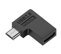 KAHDGSS Adaptador de extensión USB macho a hembra tipo C hembra en ángulo recto de 90 grados para cargadores de ordenador portátil, convertidor no funciona