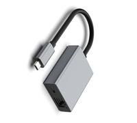 KAHDGSS Adaptador USB C de aleación de aluminio con múltiples puertos de carga de transferencia de datos Ethenet para portátiles, tabletas, teléfonos inteligentes, ampliamente utilizado, concentrador