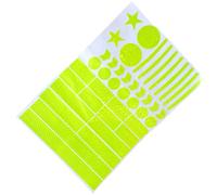 KAHDGSS Adhesivo De Advertencia para Bicicletas Ciclismo Cinta Altamente Reflectante Pegatinas Fuertes para Cascos Cinta Reflectante Resistente Agua