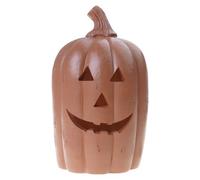 KAHDGSS Adorno de calabaza de Halloween con detalles tallados a mano, elegante pantalla de calabaza de resina hecha a mano, suministros de fiesta en el hogar, centros de mesa