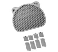 KAHDGSS Alfombrilla para atrapar para Gatos, Capa para prevenir derrames y atrapar, Paso para Bandeja de para Gatos domésticos, Alfombrilla de Doble Capa