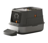 KAHDGSS Amplio Cesto De Basura Inoxidable para Gatos Mayores Que Se Destaca contra Siguiente Plan Y La Sustancia De PVC Inmune A La Oxidación Enorme Inodoro para Gatos Sin Manchas